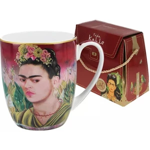 Bögre porcelán 380ml dobozban, Frida Kahlo: 0narckép 