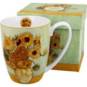 Bögre porcelán 380ml dobozban, Van Gogh: Napraforgók