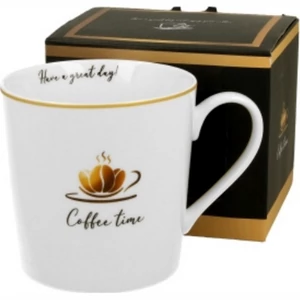 Bögre Porcelán 3,8dl Coffee Time 1 dobozban