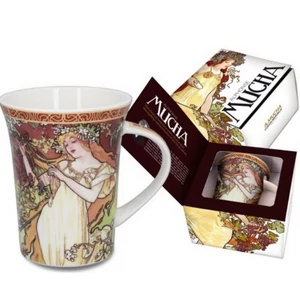Bögre porcelán 400ml Mucha:Tavasz