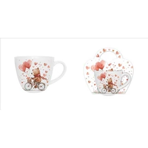 Bögre porcelán 460 ml Bear on a bike díszcsomagolásban