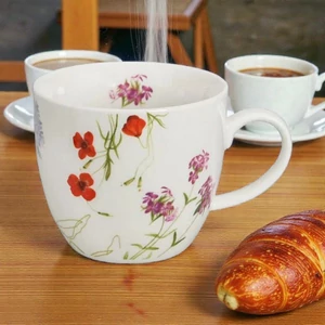 Bögre porcelán 460 ml COLORS OF NATURE-virágos Díszdobozban