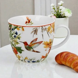 Bögre porcelán 460 ml LINNEA-kolibris Díszdobozban