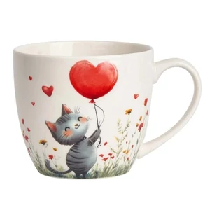 Bögre porcelán 460ml Cat díszcsomagolásban