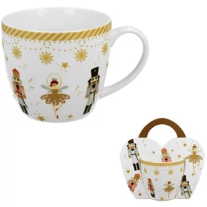 Bögre porcelán 460ml díszcsomagolásban, Christmas Ballerina