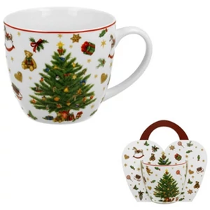 Bögre porcelán 460ml díszcsomagolásban, Christmas Tree