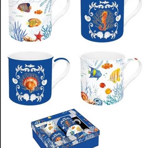 Bögre Porcelán 3dl Aquarium, Atmosphere 4db-os dobozban