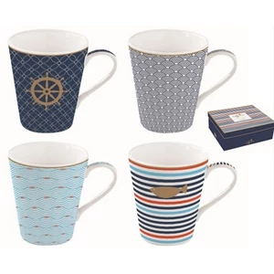 Bögre Porcelán 3dl Coffee Mania Bord De Mer 4db-os dobozban