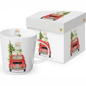 Bögre porcelán 4dl Christmas Taxi dobozban