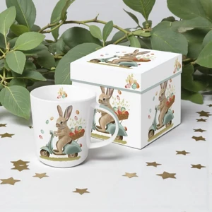 Bögre porcelán 4dl dobozban, Bunny Dash