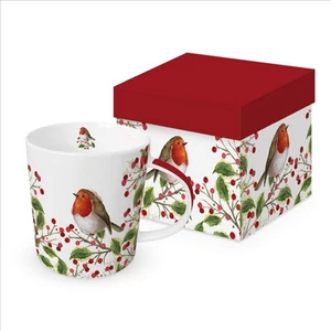 Bögre Porcelán 4dl Merry Bird dobozban