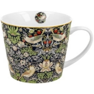 Bögre porcelán 600ml dobozban, William Morris:Strawberry Thief Blue