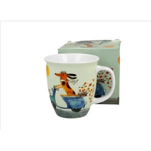Bögre Porcelán 6,5dl Dog on a scooter dobozban