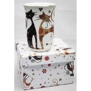 Bögre porcelán 500ml, cicás