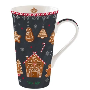 Bögre Porcelán karácsonyi 6dl Gingerbread dobozban