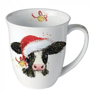 Bögre porcelán Ambiante Christmas cow bell 4dl porcelánbögre