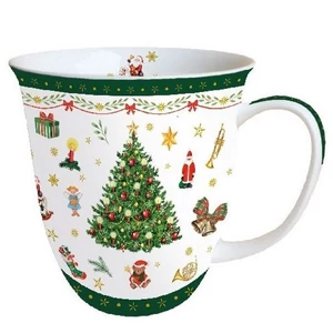 Bögre porcelán karácsony Christmas Evergreen 0,4L
