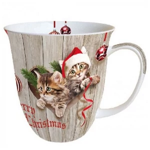 Bögre porcelán Ambiante Curious Kittens 4dl porcelánbögre