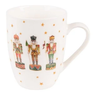 Bögre Porcelán karácsonyi diótörős 12x8x10cm/300ml,Happy Little Christmas