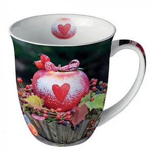 Bögre porcelán Ambiante Snow dusted apple 4dl porcelánbögre