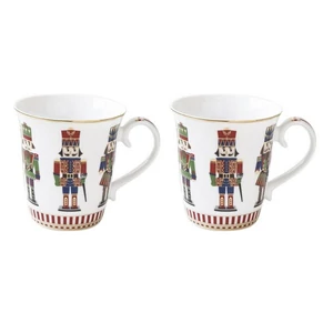 Bögre Porcelán karácsonyi 2,7dl szett Nutcracker 2db-os dobozban
