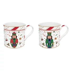 Bögre Porcelán karácsonyi 3dl Nutcracker Twist 2db-os dobozban