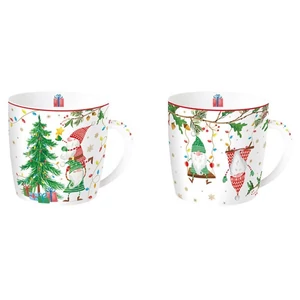 Bögre porcelán karácsony 3,5dl Ready for Christmas 2db-os dobozban