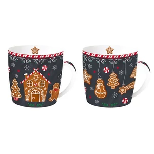 Bögre Porcelán karácsonyi 3,5dl Gingerbread 2db-os dobozban