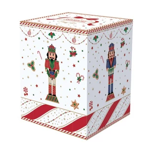 Bögre porcelán karácsony 3,5dl szűrős tetővel Nutcracker Twist dobozban