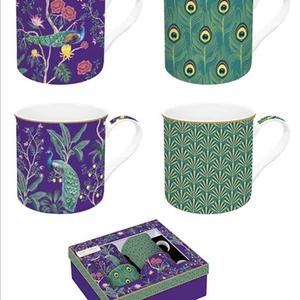 Bögre szett porcelán 3dl Atmosphere, Imperial Peacock 4db-os dobozban
