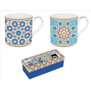 Bögre szett porcelán 3dl Atmosphere, Marrakech 2db-os dobozban