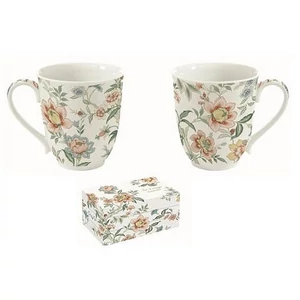 Bögre szett Porcelán 3dl Zen Garden White 2db-os dobozban