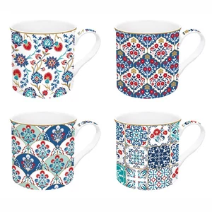 Bögre szett Porcelán 3dl Iznik, Atmosphere 4db-os dobozban