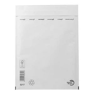 Boríték légpárnás W7/G17 fehér 250x350 mm külméret, 225x340 mm belméret 100db/doboz