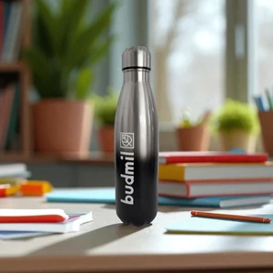 Budmil kulacs fém 500ml 25' Ezüst-Fekete Színátmenetes, 10250002/S3