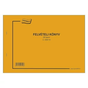 C.3354-10 Felvételi könyv 50 lapos A4 fekvő