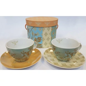 Cappuccinos csésze tányérral, porcelán Bartlett