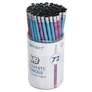 Ceruza HB szorzótáblás Connect kék rózsaszín színekben grafitceruza
