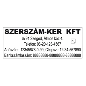 Bélyegző Colop 30/1 kirakós