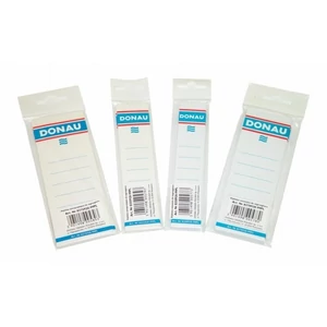 Cserecímke 75mm Donau iratrendezőhöz, öntapadós 54x153mm feh. Iratrendezés DONAU 8375920-09PL