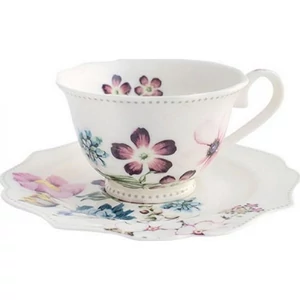 Csésze+alj 220ml Porcelán Mea jade