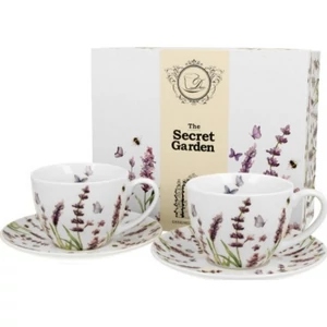 Csésze+alj Porcelán 2,25dl Classic Lavender 2db-os dobozban