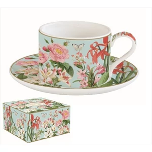 Csésze+alj Porcelán 2,4dl Botanic Garden dobozban