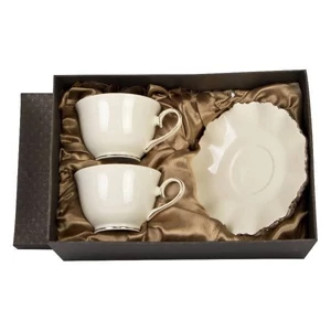 Csésze+alj Porcelán 250ml, 2 személyes,dobozban