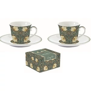 Csésze+alj porcelán reggeliző 3,7dl Garden Joy dobozban