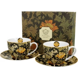 Csésze+alj Porcelán 3dl William Morris:Chrysanthemum 2db-os dobozban