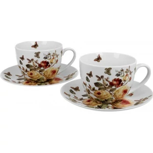 Csésze+alj Porcelán 3dl Zahra 2db-os dobozban