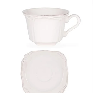 Csésze+alj Porcelán Antikolt natúr 2,5dl Roman