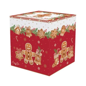 Csésze+alj Porcelán karácsonyi 75ml Gingerbread Fancy 2db-os dobozban