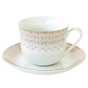 Csésze+alj porcelán reggeliző 3,7dl Festive dobozban